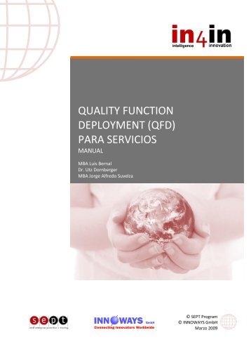 QUALITY FUNCTION DEPLOYMENT (QFD) PARA SERVICIOS - in4in