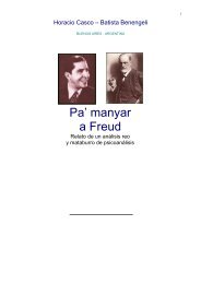 Pa' manyar a Freud: Relato de un análisis