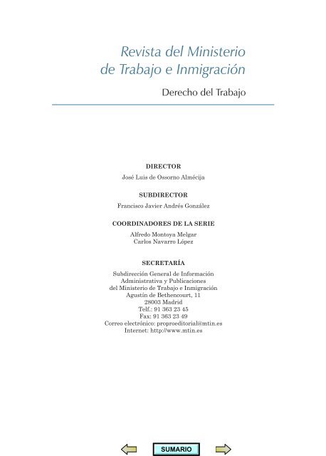 Número 93: Derecho del Trabajo - Ministerio de Empleo y ...