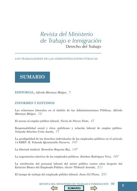 Número 93: Derecho del Trabajo - Ministerio de Empleo y ...