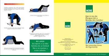 Ejercicios de Elongación y Relajación Lumbar - ACHS