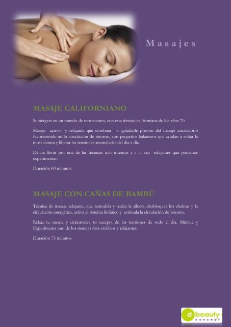 Masajes - d-beauty concept Las Rosas