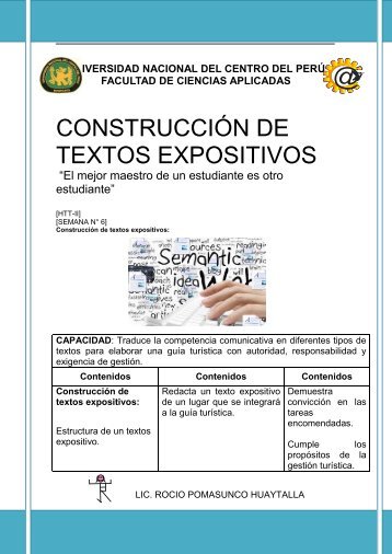 @ CONSTRUCCIÓN DE TEXTOS EXPOSITIVOS - ropohuayta