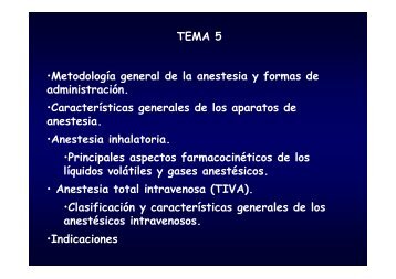 Tema 5 Diapositivas - anestesiaweb