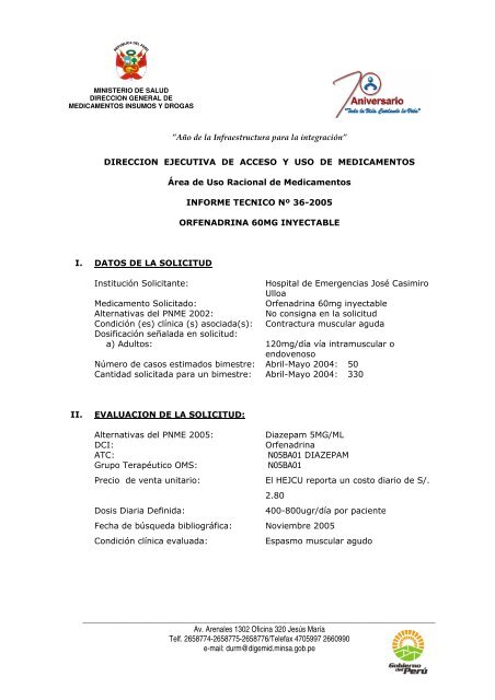 Costo de diazepam