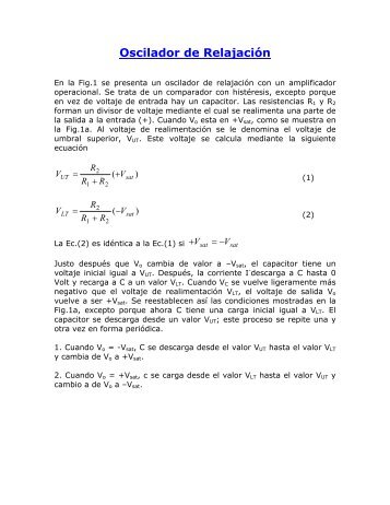 Oscilador de Relajación - Elo.jmc.utfsm.cl