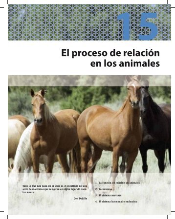 15 El proceso de relación en los animales - McGraw-Hill