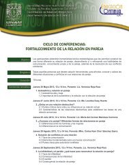 ciclo de conferencias: fortalecimiento de la relación en pareja - UNAM