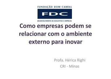 Como empresas podem se relacionar com o ambiente i externo ...