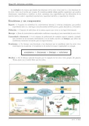 Actividades sobre ecosistemas - IES Alminares