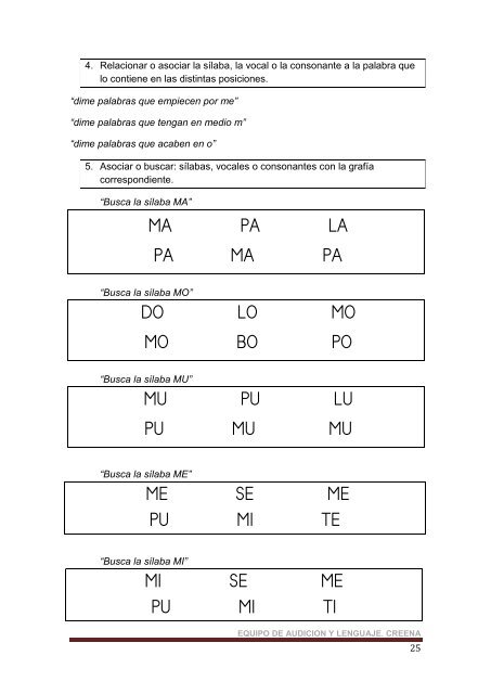 Lectoescritura - Fonema M - CREENA - Navarra