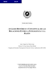 análisis histórico y conceptual de las relaciones entre la inteligencia ...