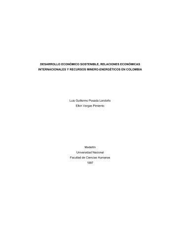 DESARROLLO ECONÓMICO SOSTENIBLE, RELACIONES ...