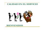 CALIDAD EN EL SERVICIO - Sistema de Gestión de la Calidad