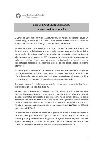 Consultar guia explicativo - Instituto Nacional de Saúde Dr. Ricardo ...