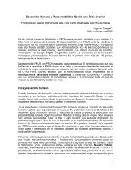 1 Desarrollo Humano y Responsabilidad Social: una Ética Secular ...