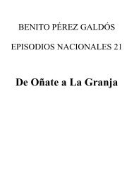 Benito Perez Galdos - EN21 - De Oñate a La Granja - v1.0