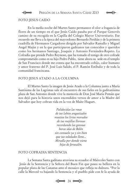 D. Juan Manzorro Burguillos - Consejo Local de HH. y CC. de Cádiz