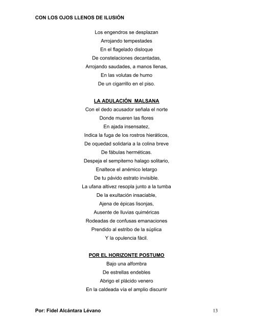 CON LOS OJOS LLENOS DE ILUSIÓN EL DELIRIO ... - Poemaria