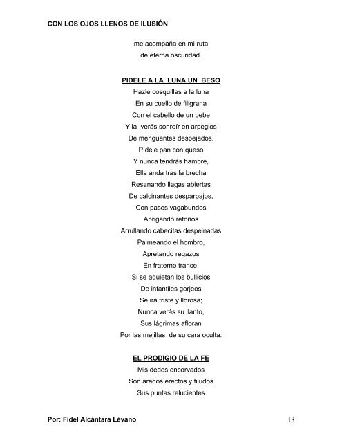 CON LOS OJOS LLENOS DE ILUSIÓN EL DELIRIO ... - Poemaria