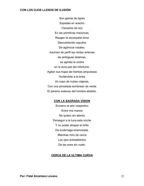 CON LOS OJOS LLENOS DE ILUSIÓN EL DELIRIO ... - Poemaria