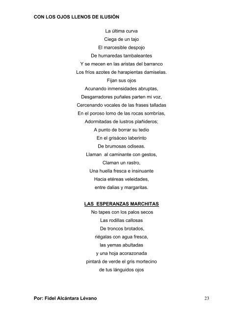 CON LOS OJOS LLENOS DE ILUSIÓN EL DELIRIO ... - Poemaria