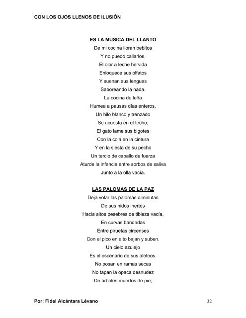 CON LOS OJOS LLENOS DE ILUSIÓN EL DELIRIO ... - Poemaria