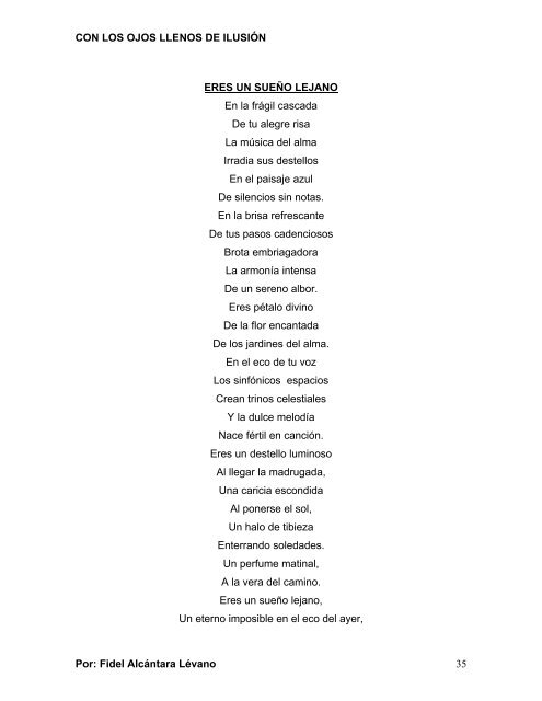 CON LOS OJOS LLENOS DE ILUSIÓN EL DELIRIO ... - Poemaria