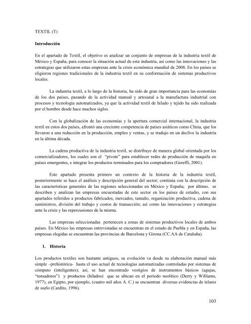 Sistemas productivos locales en México y España, sus estrategias ...