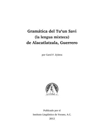 Gramática del Tu un Savi de Alacatlatzala, Guerrero - SIL International