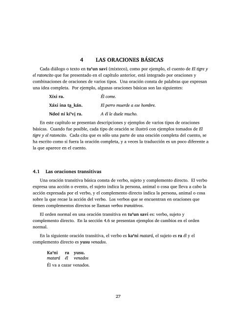 Gramática del Tu un Savi de Alacatlatzala, Guerrero - SIL International