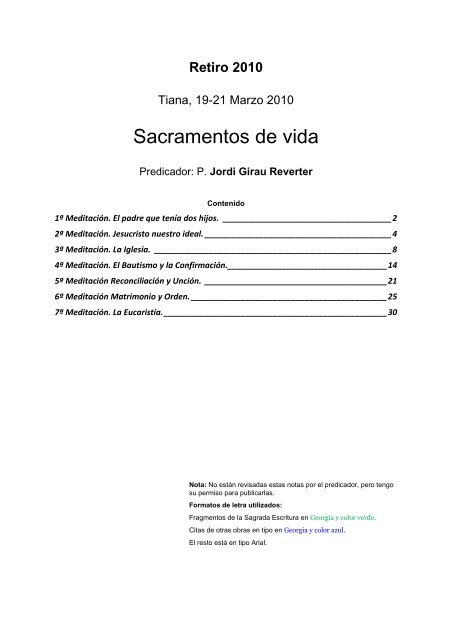 Version Para Imprimir En Formato Pdf Notas De Retiros