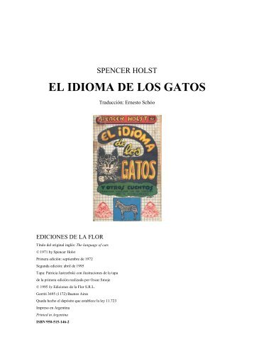 Spencer Holst, El idioma de los gatos - El Ortiba