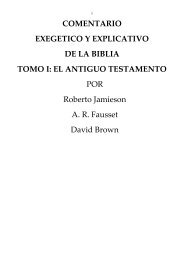 COMENTARIO EXEGETICO Y EXPLICATIVO DE LA BIBLIA TOMO I ...