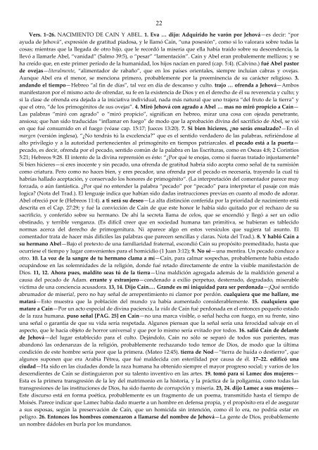 COMENTARIO EXEGETICO Y EXPLICATIVO DE LA BIBLIA TOMO I ...