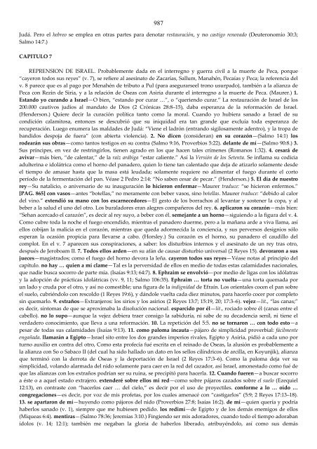 COMENTARIO EXEGETICO Y EXPLICATIVO DE LA BIBLIA TOMO I ...