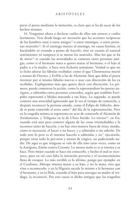 El arte poética, Aristóteles, traducción de José Goya y Muniain (ed ...