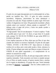 CREO, AYUDA A MI POCA FE - Arquidiócesis de Cali