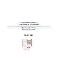 Universidad Panamericana Departamento de Humanidades ...