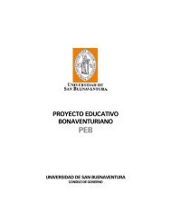 proyecto educativo bonaventuriano - Universidad de San ...