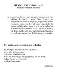 MÉXICO ANTE DIOS (2006) Francisco Martín Moreno A ... - AmaWebs