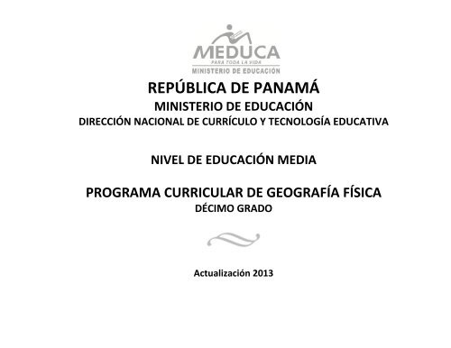 Geografía Física - Ministerio de Educación