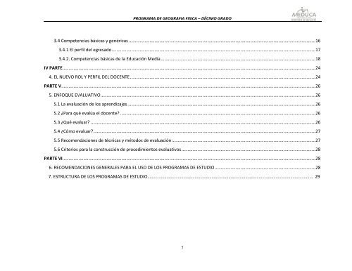 Geografía Física - Ministerio de Educación