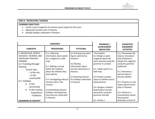 Inglés - Ministerio de Educación