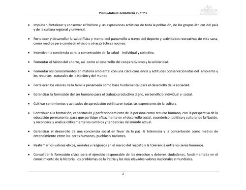 Geografía - Ministerio de Educación