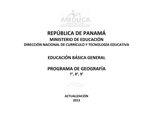 Geografía - Ministerio de Educación