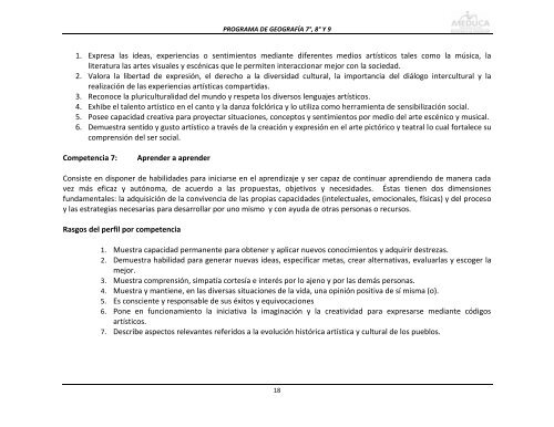 Geografía - Ministerio de Educación