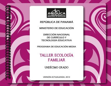 ecologia familiar 11°-2013 - Ministerio de Educación