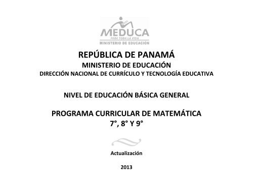 Matemática - Ministerio de Educación