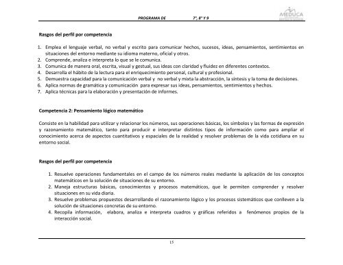 Matemática - Ministerio de Educación